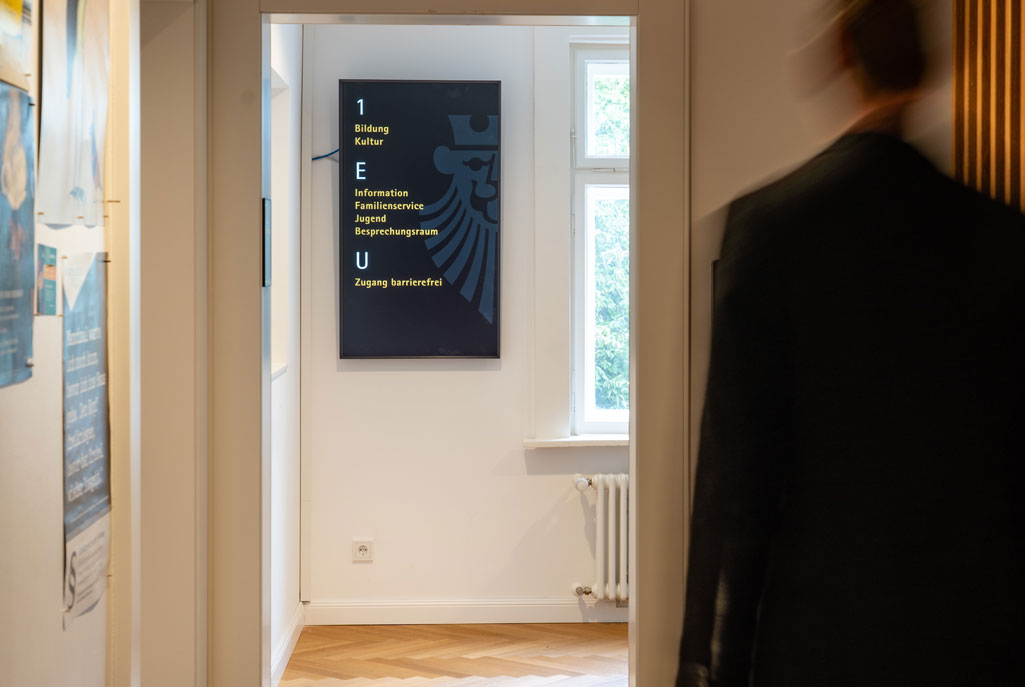 Digitales Leitsystem in Lustenau